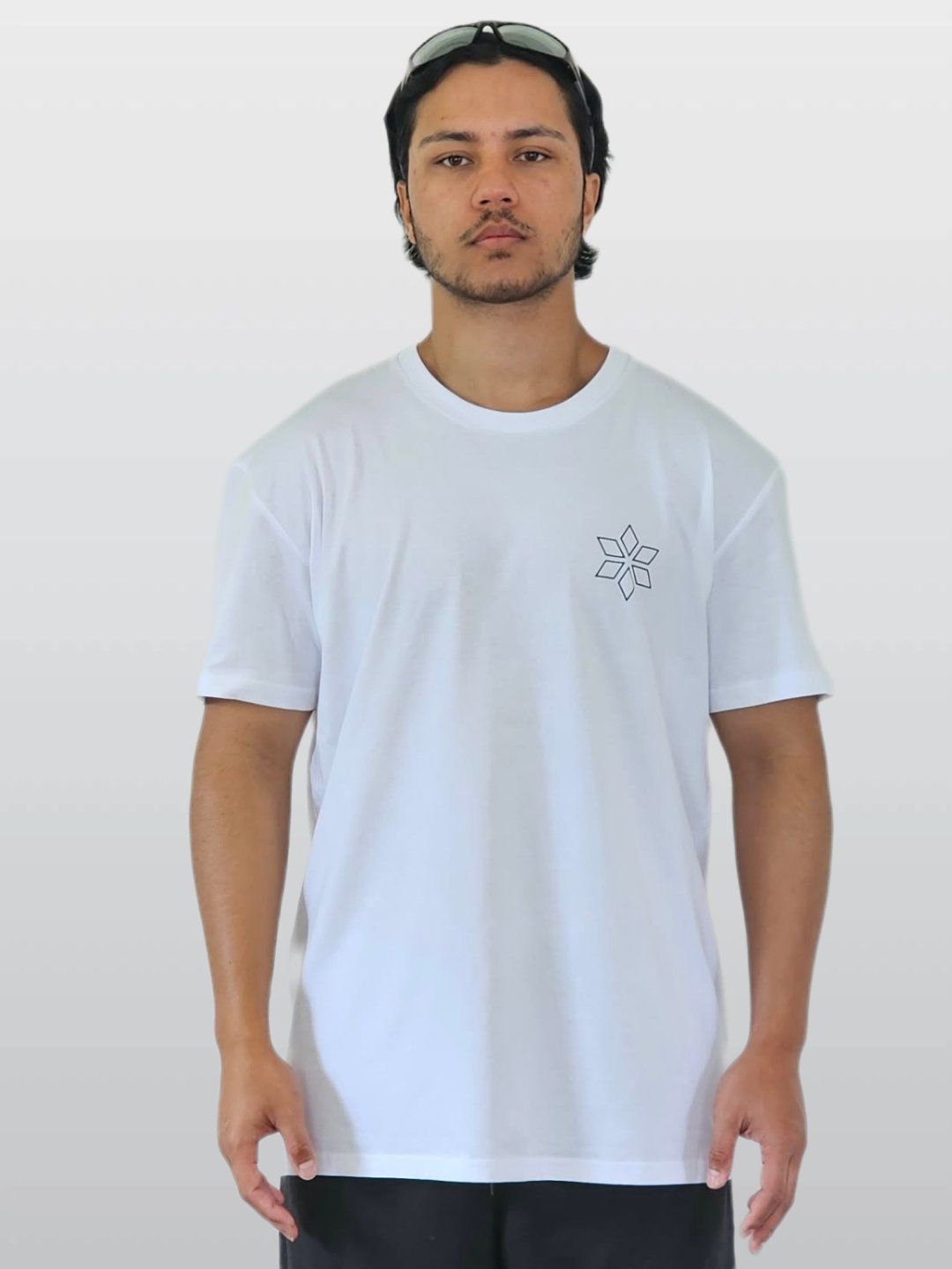 Maori wearing white t-shirt NZ pride