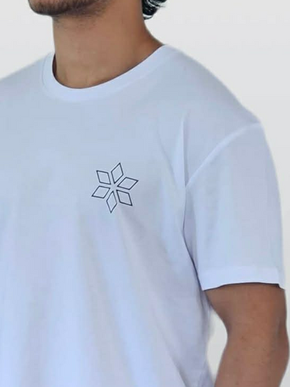 White t-shirt star logo NZ