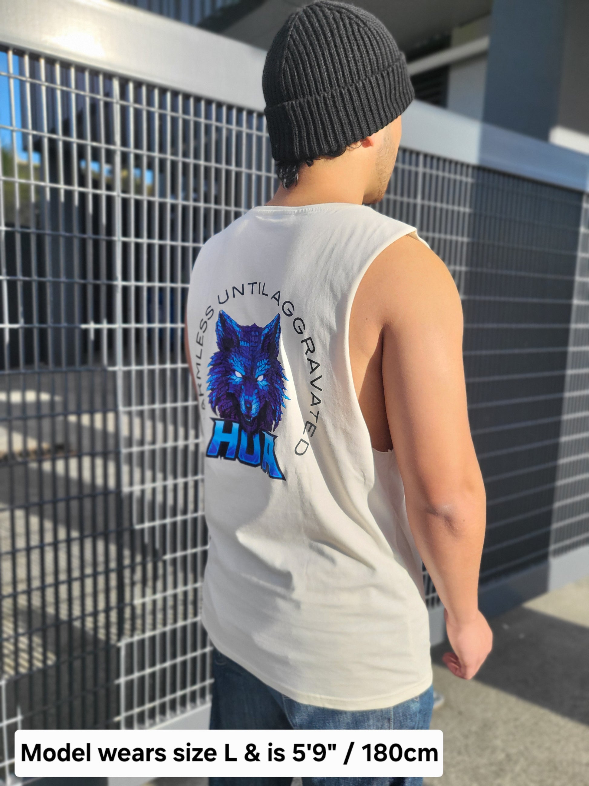 HUA Singlet Wolf Design Harmless Until Aggravated